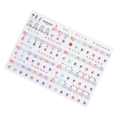 CUY Miếng Dán Bàn Phím Piano PVC Tháo Rời - Nhãn 88/61/54 Phím Giá Ưu Đãi 57.090₫