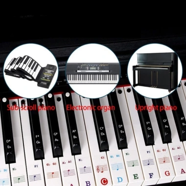 CUY Miếng Dán Bàn Phím Piano PVC Tháo Rời - Nhãn 88/61/54 Phím Giá Ưu Đãi 57.090₫