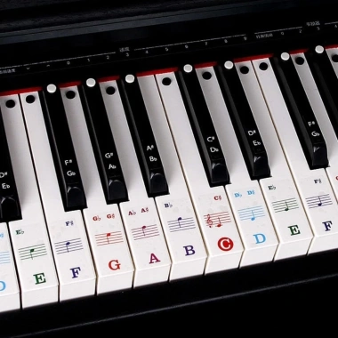 CUY Miếng Dán Bàn Phím Piano PVC Tháo Rời - Nhãn 88/61/54 Phím Giá Ưu Đãi 57.090₫