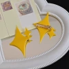 CUY Star Kẹp Tóc Nữ Thời Trang Hợp Kim Acrylic - Phụ Kiện Tóc Sang Trọng Dành Cho Tiệc, Giá Ưu Đãi 33.156 VND 4