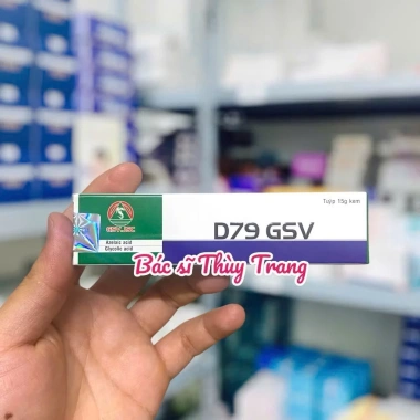 D79 GSV Kem giảm mụn trứng cá, mụn lưng, dày sừng nang lông 15g - Giá 299.000 2