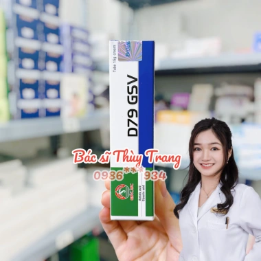 D79 GSV Kem giảm mụn trứng cá, mụn lưng, dày sừng nang lông 15g - Giá 299.000 5
