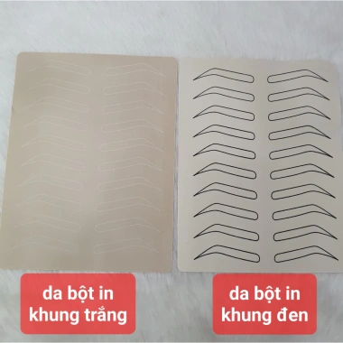 Da bột in khung mày sẵn - Luyện tập phun xăm mày, sợi mày Sexybrows, giá ưu đãi 13.500 VND