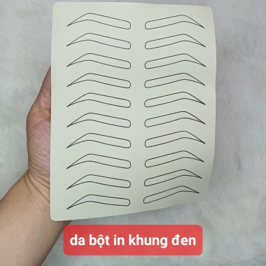 Da bột in khung mày sẵn - Luyện tập phun xăm mày, sợi mày Sexybrows, giá ưu đãi 13.500 VND