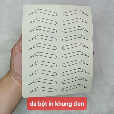 Da bột in khung mày sẵn - Luyện tập phun xăm mày, sợi mày Sexybrows, giá ưu đãi 13.500 VND