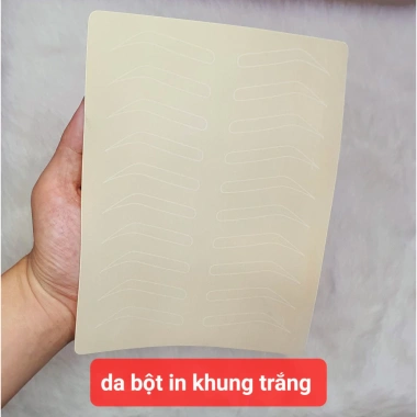 Da bột in khung mày sẵn - Luyện tập phun xăm mày, sợi mày Sexybrows, giá ưu đãi 13.500 VND