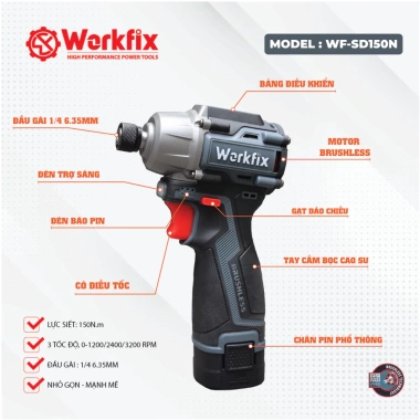 Đá cắt sắt inox WORKFIX - Cắt nhanh, bền cao, giá chỉ 4.900đ, giảm từ 6.174đ