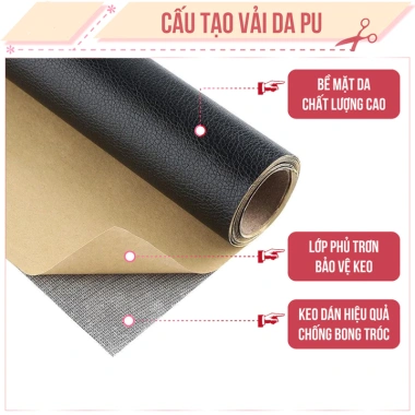 Da Dán Ghế Sofa Kích Thước Lớn - Tự Dính Cao Cấp, Sửa Chữa Ghế Đồ Da, Giá 197.900 VND