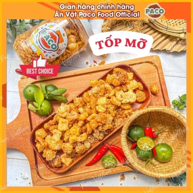 Da gà, Tốp mỡ, Da heo mini & sợi cháy tỏi hủ lẻ - Giòn tan, giảm còn 69k - PACO FOOD 4
