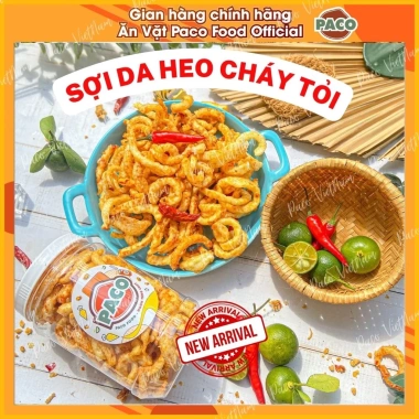 Da gà, Tốp mỡ, Da heo mini & sợi cháy tỏi hủ lẻ - Giòn tan, giảm còn 69k - PACO FOOD 6