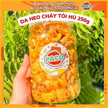 Da heo cháy tỏi, mắm hành, phô mai giòn giòn - Hủ lớn 250g Paco Food chỉ 69.999₫ 2