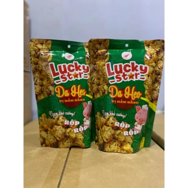 Da heo chiên giòn Lucky Star 25g - Cháy Tỏi Ớt Mắm Hành, ăn vặt giòn rụm, giá 15.439 VND 9