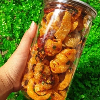 Da Heo Mắm Hành Giòn Rụm - Da Heo Chiên Giòn Ngon, Đồ Ăn Vặt Giá 100k