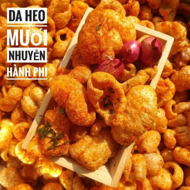 Da Heo Mắm Hành Giòn Rụm - Da Heo Chiên Giòn Ngon, Đồ Ăn Vặt Giá 100k