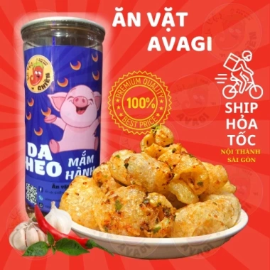 Da heo mắm hành ớt 160g AVAGI - Đồ ăn vặt ngon, rẻ, giảm giá 30k