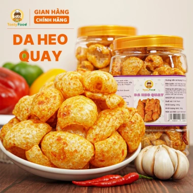 Da heo quay Tasty Food hũ vuông 250g - Thịt ngon, giòn tan, giá ưu đãi 100.000đ, giảm so với 129.000đ
