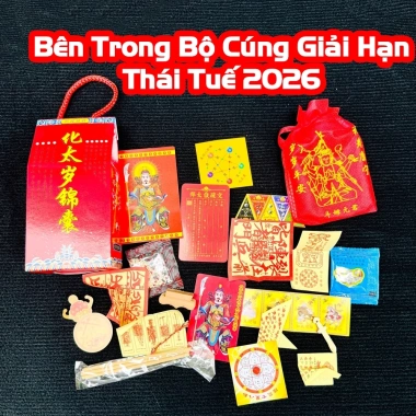 Đã khai quang Trọn bộ Cúng Thái Tuế 2.026 cho tuổi Tý, Sửu, Mão, Ngọ, Dậu - Kèm hướng dẫn - Giá chỉ 13.568 VND