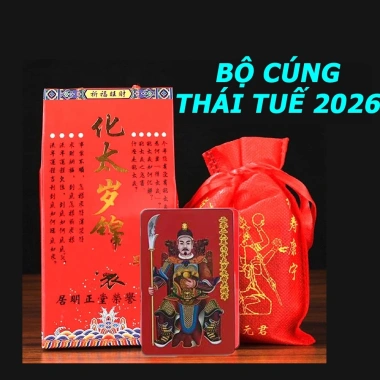 Đã khai quang Trọn bộ Cúng Thái Tuế 2.026 cho tuổi Tý, Sửu, Mão, Ngọ, Dậu - Kèm hướng dẫn - Giá chỉ 13.568 VND