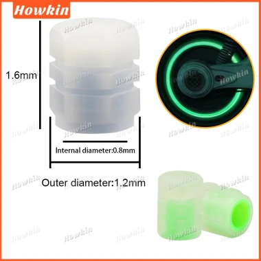 Đa Năng Dạ Quang Lốp Van Nắp Bánh Xe Ô Tô - Trung Tâm Phát Sáng, Chống Bụi, Trang Trí Vành Lốp, Adapter Xe Máy, Xe Đạp 6