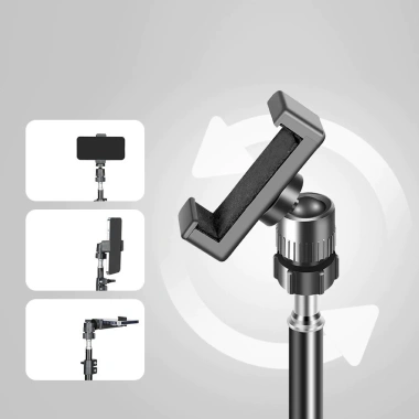 Đa Năng Kẹp Điện Thoại Xoay 360 Ballhead 1/4 Vít Giá Đỡ Monopod và Bàn Ống