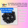 Đá nướng lạp xưởng 1kg & xúc xích - Sỏi Đen bóng ánh tự nhiên nhập khẩu, giá chỉ 39.000 5