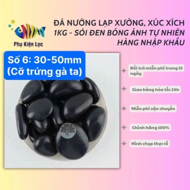 Đá nướng lạp xưởng 1kg & xúc xích - Sỏi Đen bóng ánh tự nhiên nhập khẩu, giá chỉ 39.000 7 Đá nướng lạp xưởng 1kg & xúc xích - Sỏi Đen bóng ánh tự nhiên nhập khẩu, giá chỉ 39.000 7