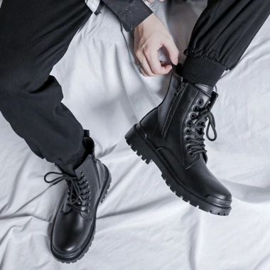 Da Xịn Không Nhăn Chelsea Boot Nam Cổ Cao Đế cao 5cm Giá ưu đãi 4.875tr