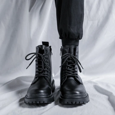 Da Xịn Không Nhăn Chelsea Boot Nam Cổ Cao Đế cao 5cm Giá ưu đãi 4.875tr 2