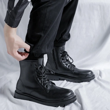 Da Xịn Không Nhăn Chelsea Boot Nam Cổ Cao Đế cao 5cm Giá ưu đãi 4.875tr 4
