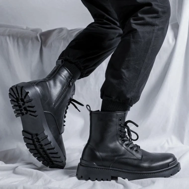 Da Xịn Không Nhăn Chelsea Boot Nam Cổ Cao Đế cao 5cm Giá ưu đãi 4.875tr 5