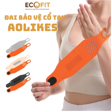 Đai Bảo Vệ Cổ Tay Aolikes - Hỗ Trợ Gym, Cầu Lông, Quần Vợt, Ngăn Bong Gân, Giá 59.000 VND