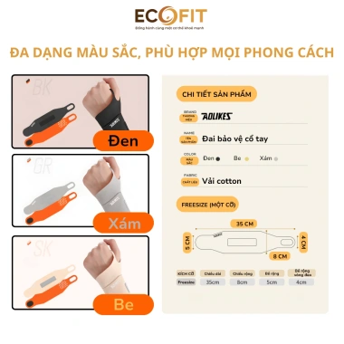 Đai Bảo Vệ Cổ Tay Aolikes - Hỗ Trợ Gym, Cầu Lông, Quần Vợt, Ngăn Bong Gân, Giá 59.000 VND 7 Đai Bảo Vệ Cổ Tay Aolikes - Hỗ Trợ Gym, Cầu Lông, Quần Vợt, Ngăn Bong Gân, Giá 59.000 VND 7