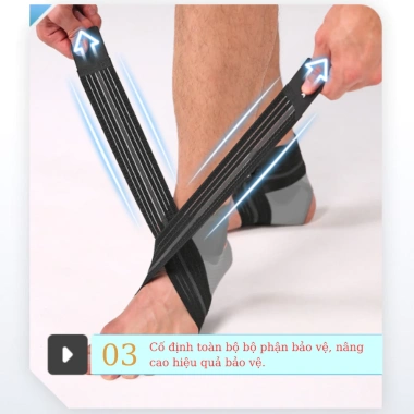 Đai Bảo Vệ Mắt Cá 7.130A - Băng Quấn Cổ Chân Chống Chấn Thương, Tập Gym, Chạy Bộ, 85.000 VND