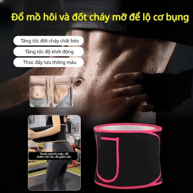 Đai bụng giảm cân, kiểm soát mồ hôi cho nam & nữ - Đốt cháy mỡ thừa, giá chỉ 156.000₫ 2