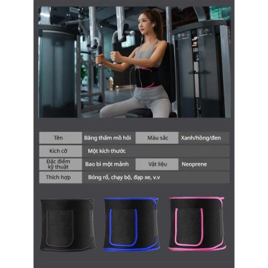 Đai bụng giảm cân, kiểm soát mồ hôi cho nam & nữ - Đốt cháy mỡ thừa, giá chỉ 156.000₫ 9