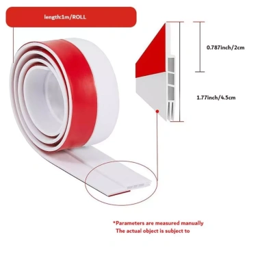 Dải cách âm & chống bụi NLINNI dán tự dính, keo bám chắc, chịu thời tiết, bảo vệ cửa sổ