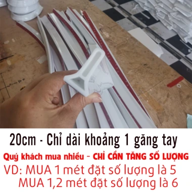 Dải chặn nước cao 5cm tiện lợi cho nhà tắm, nhà vệ sinh, chỗ rửa tay - Giá chỉ 37.000, chống lũ lụt vào nhà
