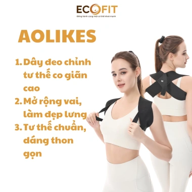 Đai Chống Gù AOLIKES – Êm Ái, Mềm Mại, Mở Rộng Vai, Giảm Đau Mỏi Cột Sống, 265k 5