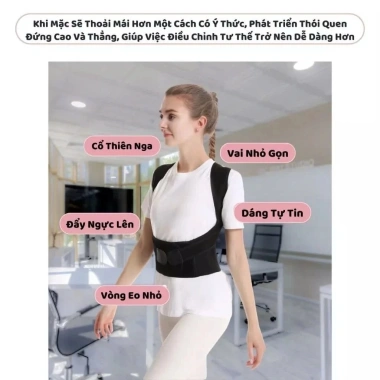 Đai chống gù lưng MONQIQI - Định hình cột sống, cải thiện vóc dáng, hỗ trợ vẹo cột sống, nẹp siêu bền, giảm đau chỉ 84.280₫ 2