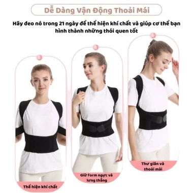 Đai chống gù lưng MONQIQI - Định hình cột sống, cải thiện vóc dáng, hỗ trợ vẹo cột sống, nẹp siêu bền, giảm đau chỉ 84.280₫ 4