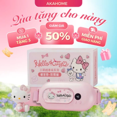 Đai Chườm Ấm Hello Kitty Giảm Đau Bụng Kinh, Máy Massage Nóng 3 Chế Độ - 8/3 & 14/2 - 329.000 VND