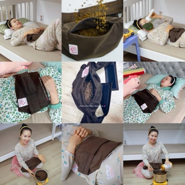Đai chườm bụng MOM SHIN - Vải dày chịu nhiệt, dùng với muối thảo dược, giá 60.000 VND 2 Đai chườm bụng MOM SHIN - Vải dày chịu nhiệt, dùng với muối thảo dược, giá 60.000 VND 2