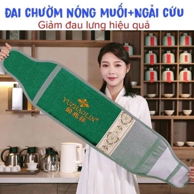 Đai Chườm Muối Ngải Cứu Giảm Đau Cột Sống & Hỗ Trợ Sau Sinh - Giá Ưu Đãi 274k