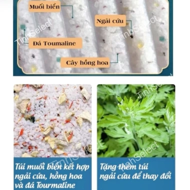 Đai Chườm Muối Ngải Cứu giảm đau lưng, tan mỡ bụng, hỗ trợ sau sinh 324.000 VND