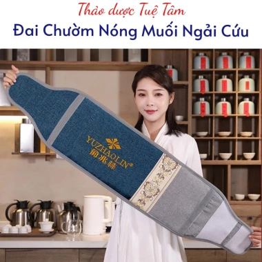 Đai Chườm Muối Ngải Cứu - Giảm Đau Lưng, Tan Mỡ Bụng, Hỗ Trợ Sau Sinh, Giá 272k
