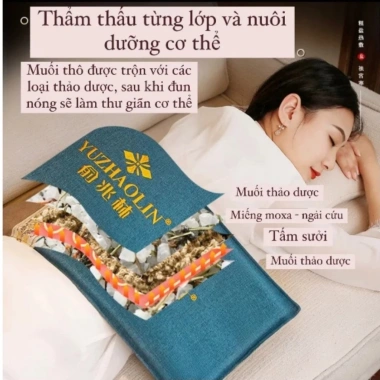 Đai Chườm Muối Ngải Cứu - Giảm Đau Lưng, Tan Mỡ Bụng, Hỗ Trợ Sau Sinh, Giá 272k