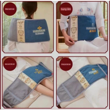 Đai Chườm Muối Ngải Cứu - Giảm Đau Lưng, Tan Mỡ Bụng, Hỗ Trợ Sau Sinh, Giá 272k