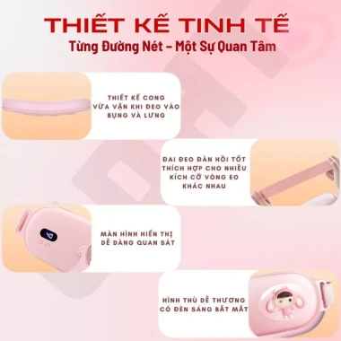 Đai Chườm Nóng Bụng Kinh Làm Ấm Tử Cung - Quà Tặng Vợ, Bạn Gái 14/2, 8/3, 20/10, Noel, Sinh Nhật - Giá 218.962 VNĐ 7