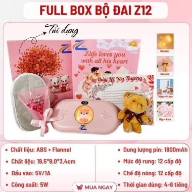 Đai Chườm Nóng Bụng Kinh Làm Ấm Tử Cung - Quà Tặng Vợ, Bạn Gái 14/2, 8/3, 20/10, Noel, Sinh Nhật - Giá 218.962 VNĐ 10