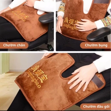 Đai chườm nóng cổ vai gáy ngải cứu - Đai điện sưởi ấm giảm đau, ưu đãi 269k